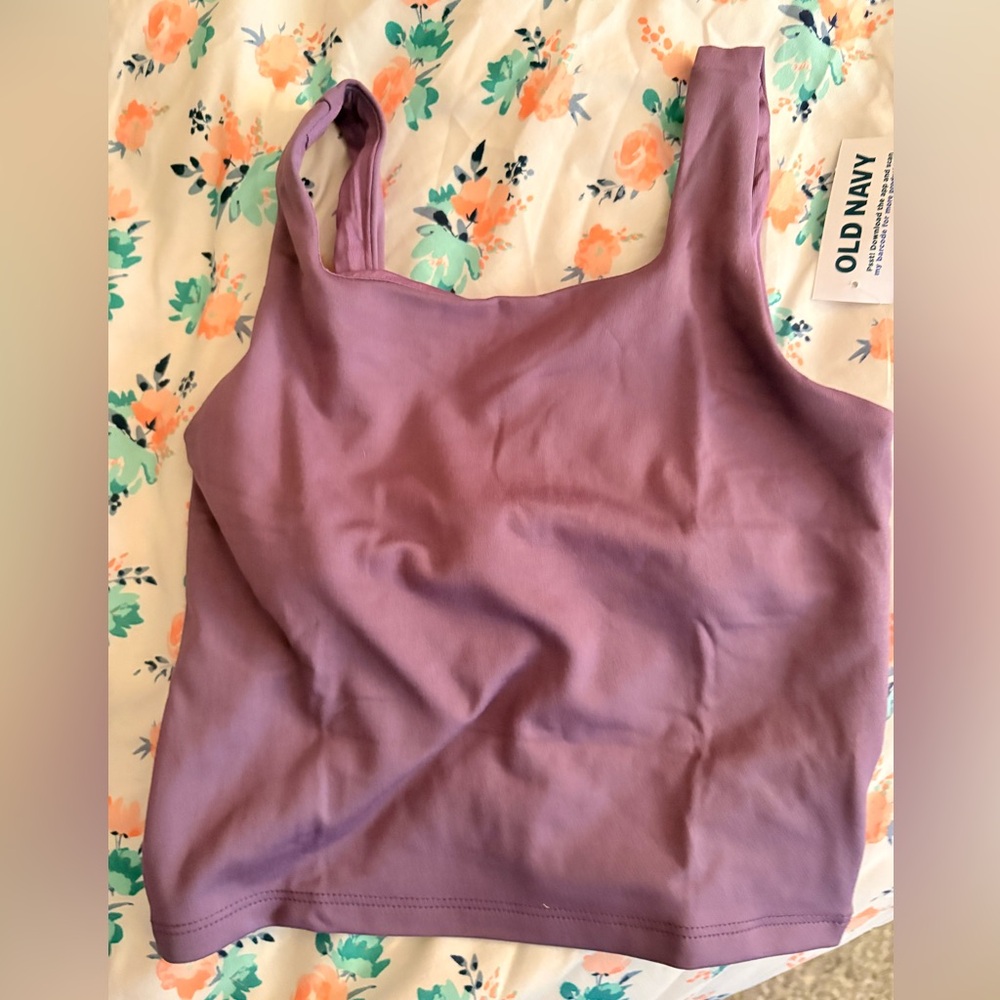 Old Navy Children’s Mauve Square-Neck Tank Top Activewear